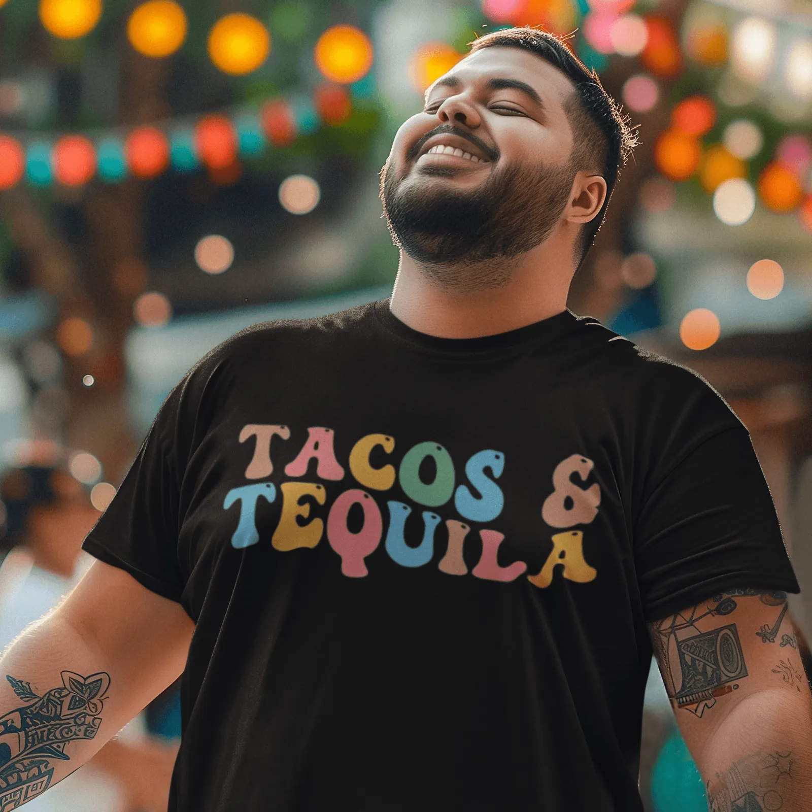 Tacos And Tequilla Short Sleeve 100% Cotton Unisex Crew Neck Top