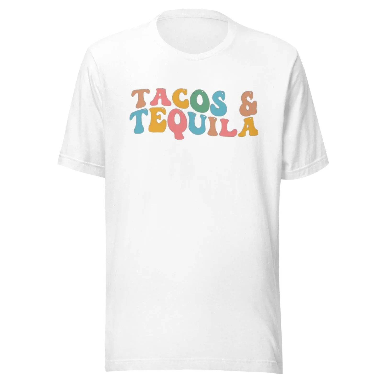 Tacos And Tequilla Short Sleeve 100% Cotton Unisex Crew Neck Top