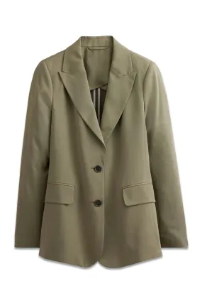 Tencel Relaxed Khaki Blazer