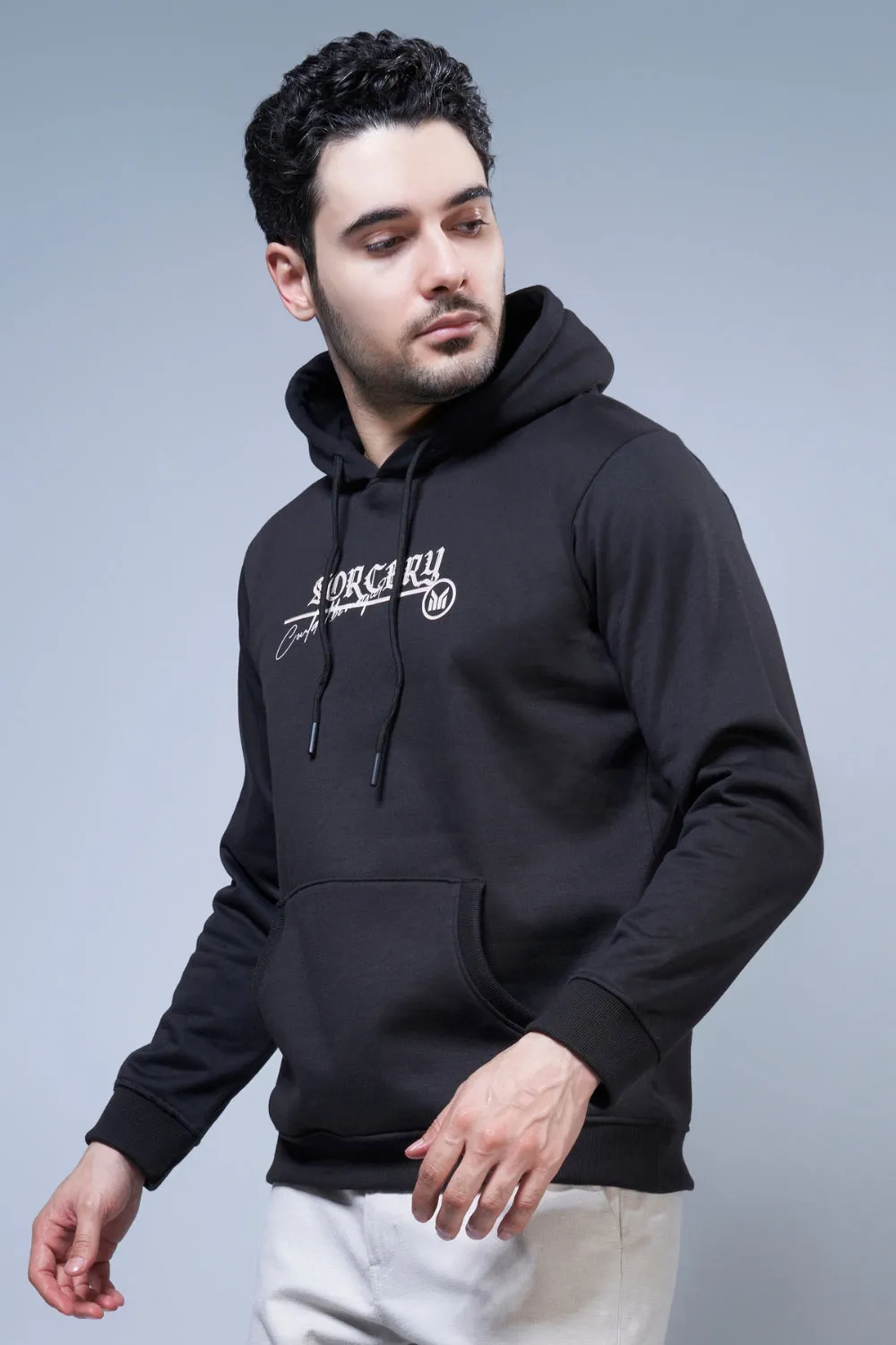 The Magic Printed Black Hoodie