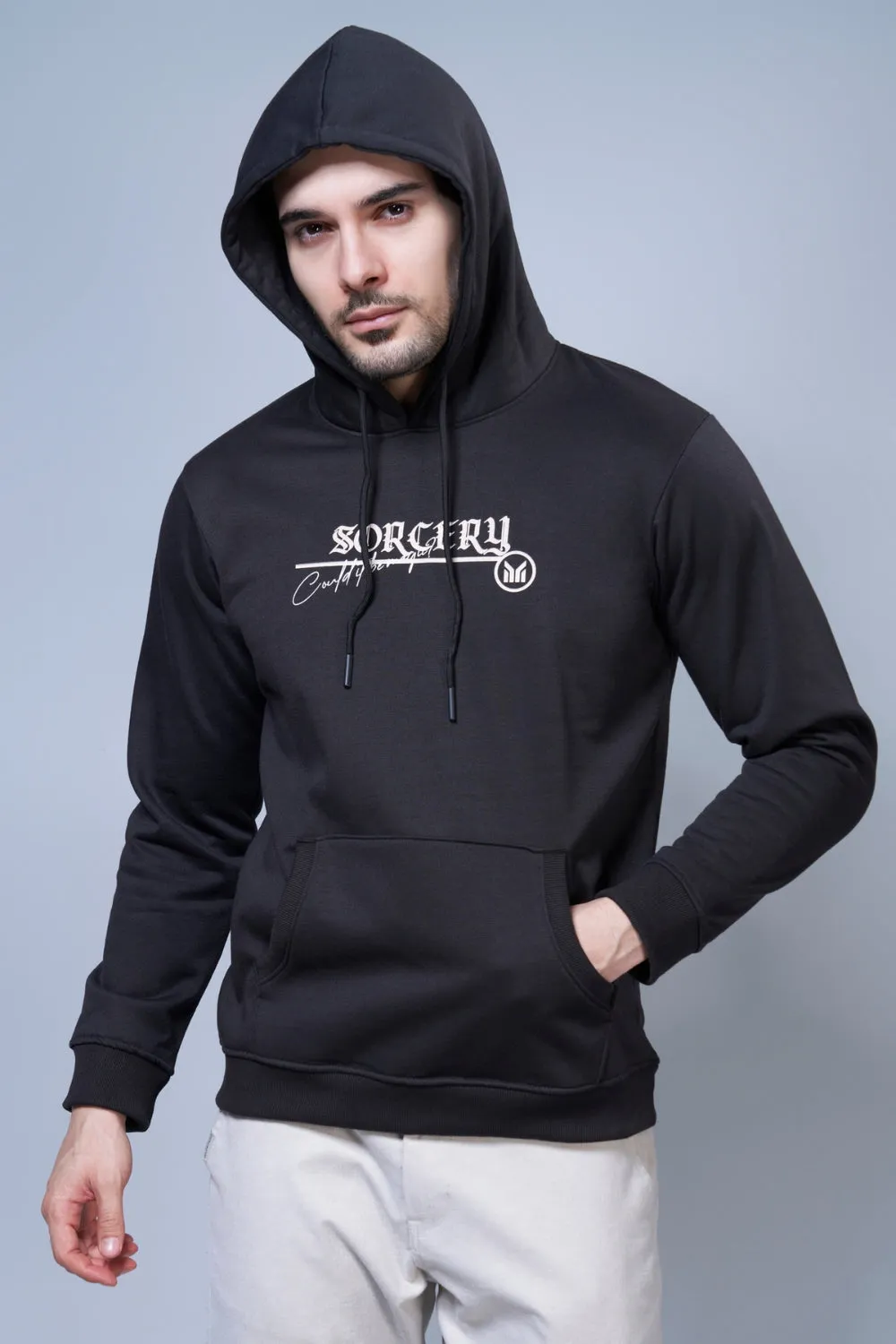 The Magic Printed Black Hoodie