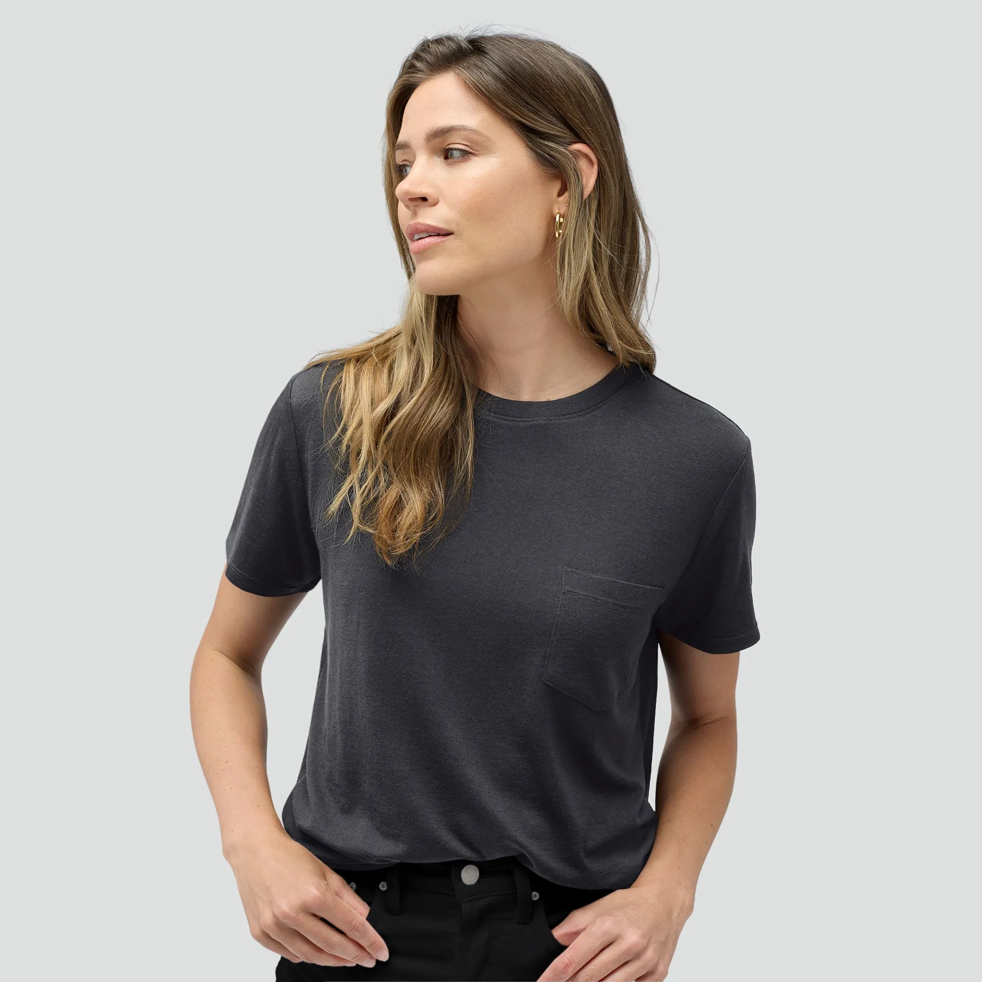 Women's Merino Boxy Pocket Tee