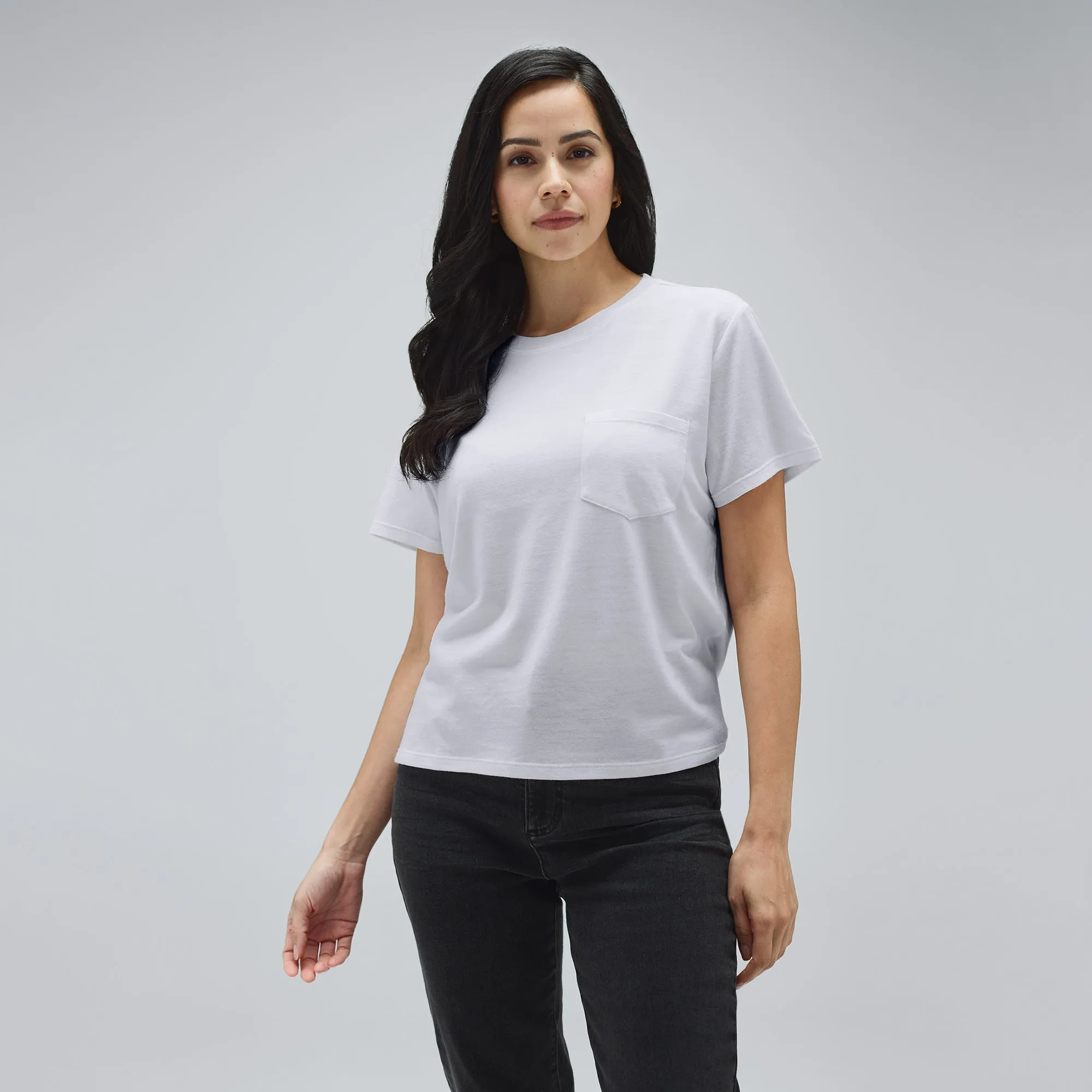 Women's Merino Boxy Pocket Tee