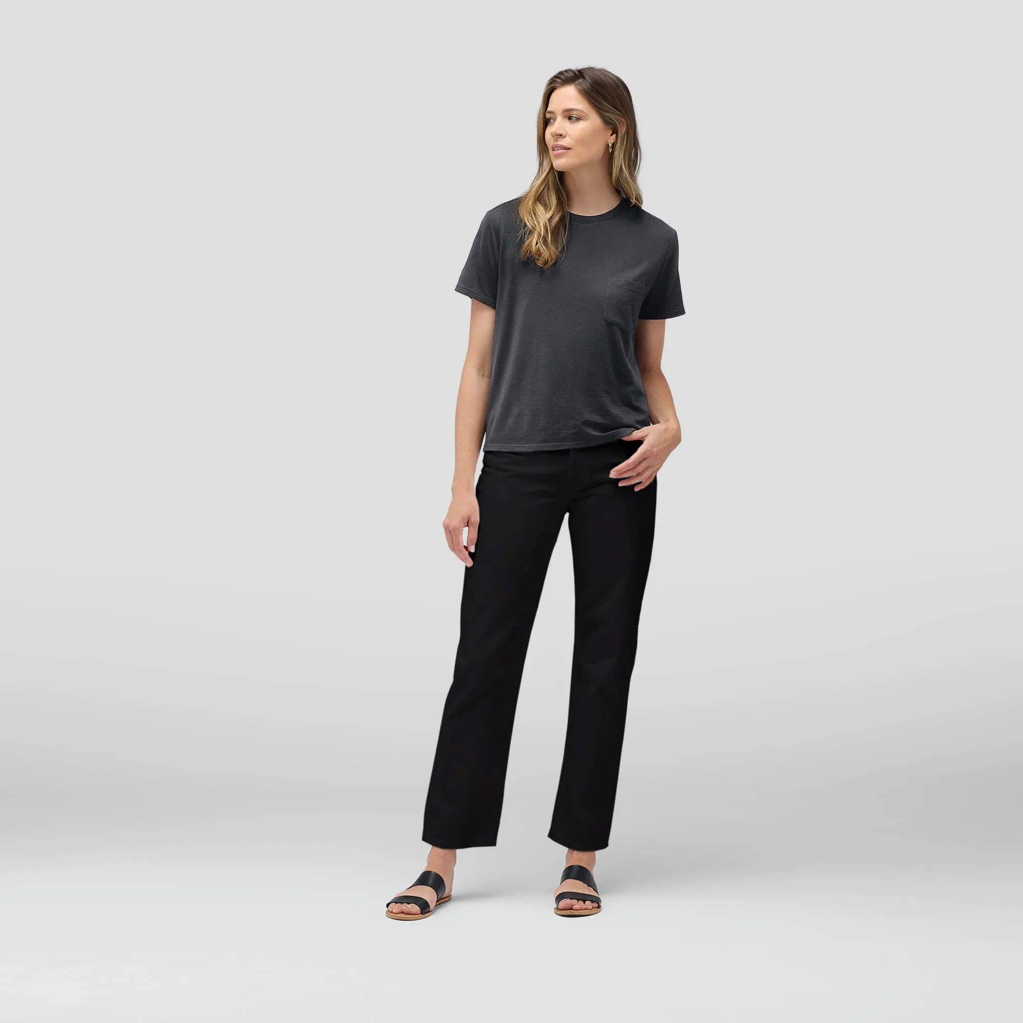 Women's Merino Boxy Pocket Tee