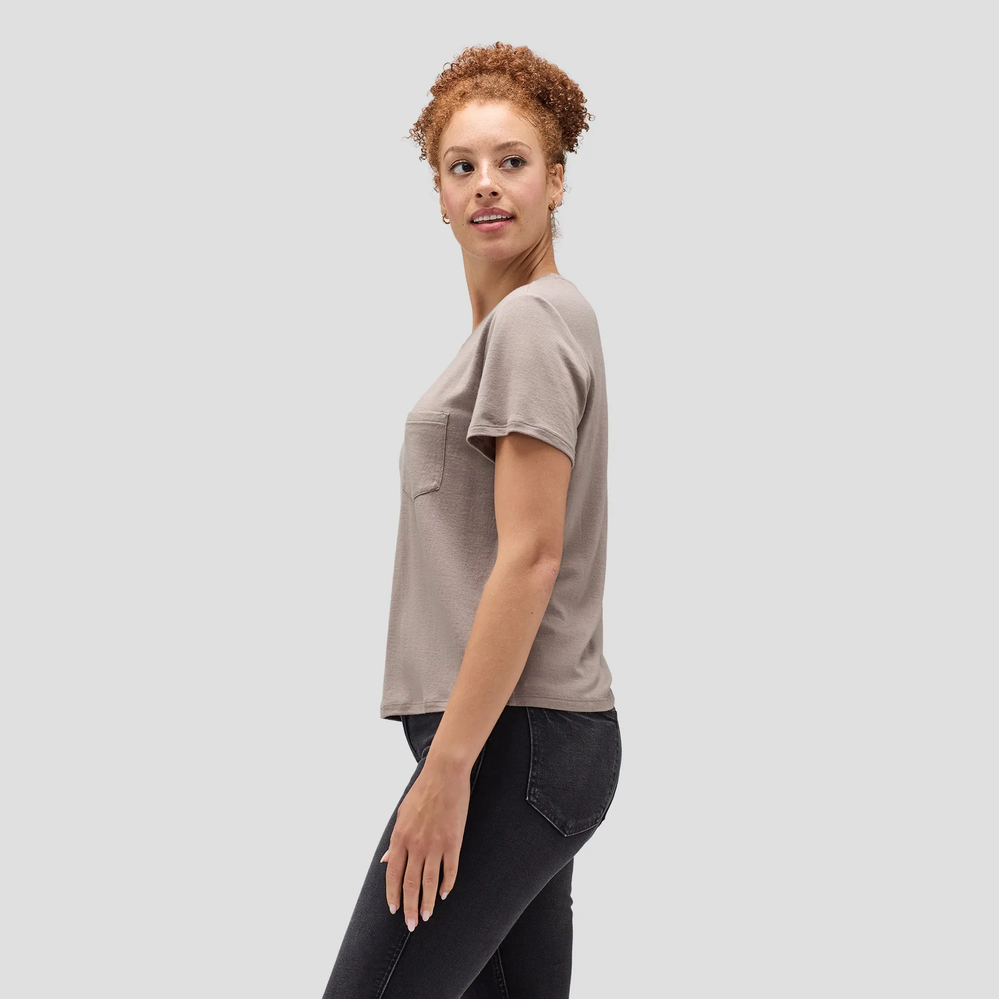 Women's Merino Boxy Pocket Tee