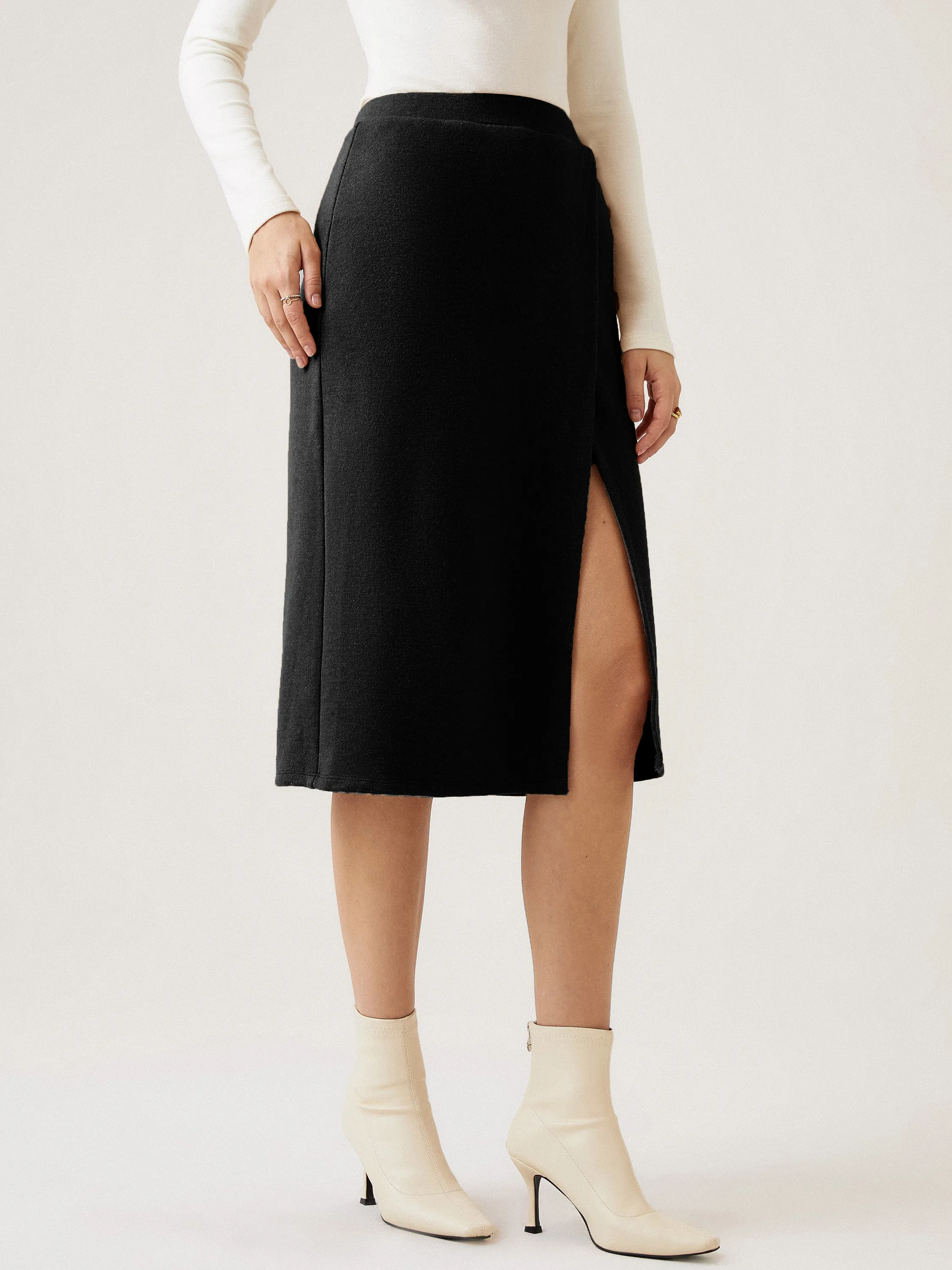 Wrap Midi Skirt