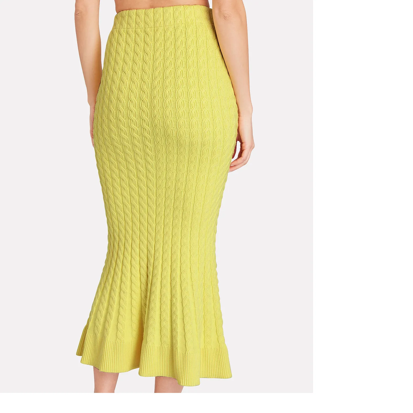 Yellow Midi Skirt - M