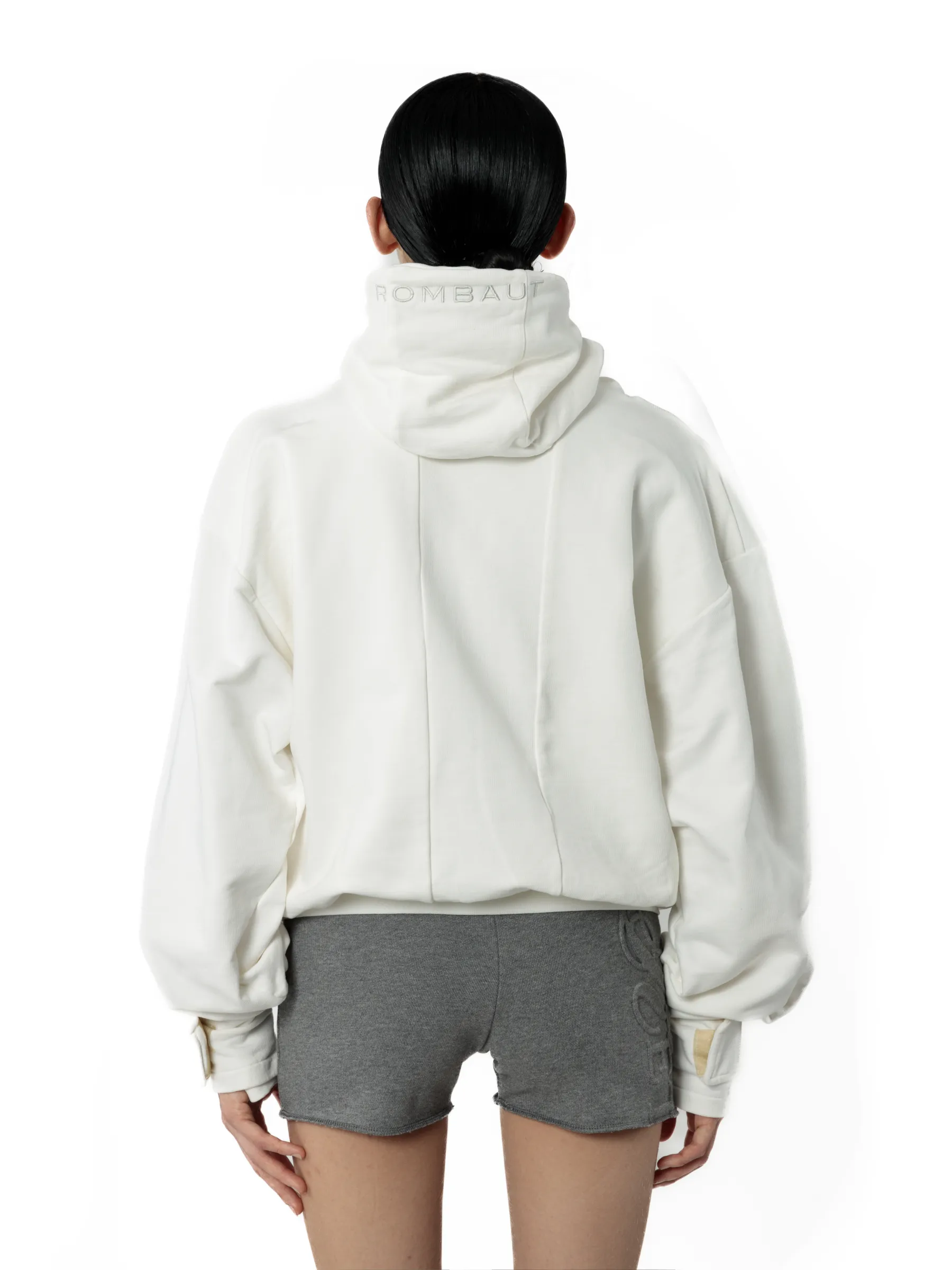 ZIPPER HOODIE WHITE